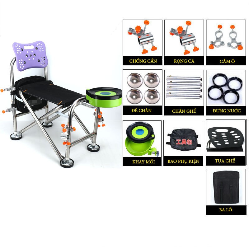 Ghế Câu Cá Địa Hình Câu Đài