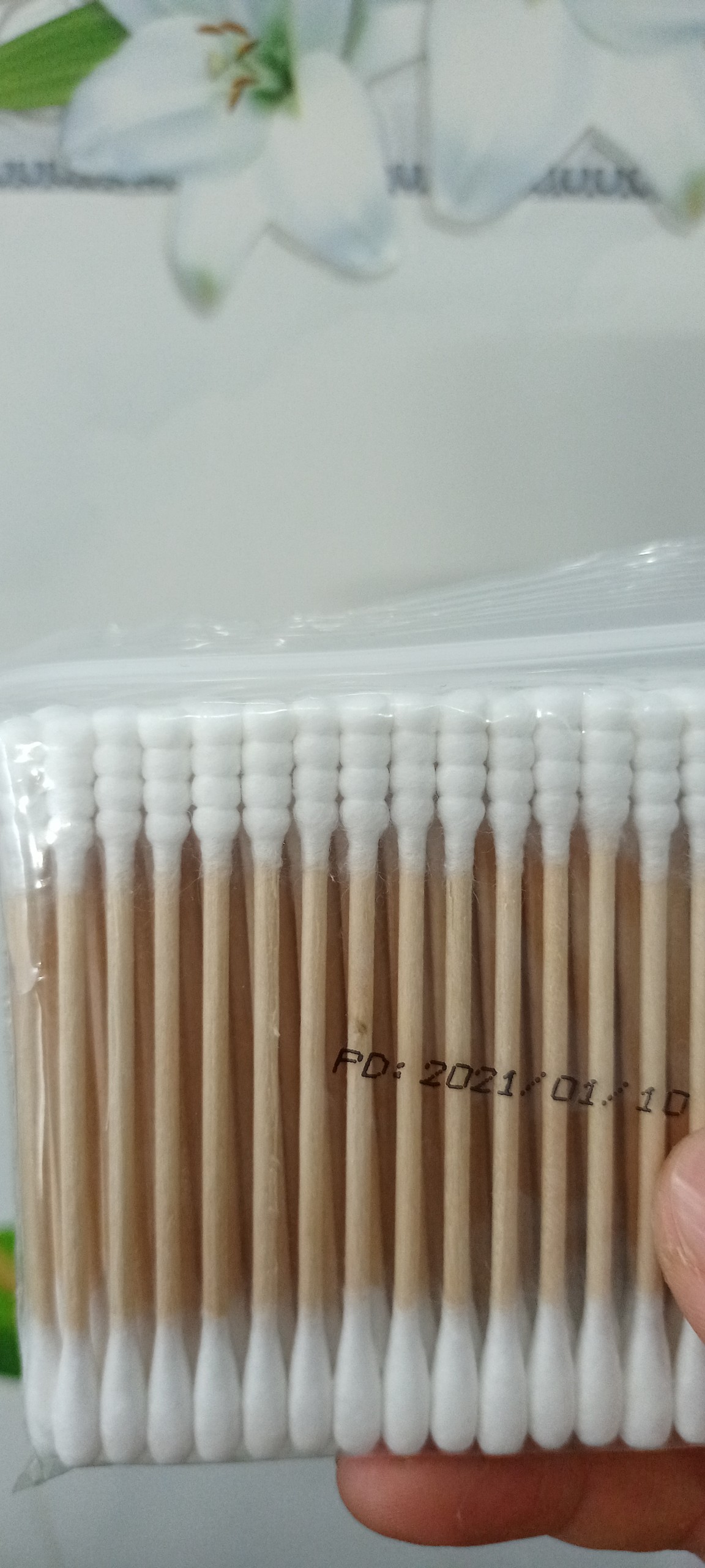 [HCM]1 bịch Bông tăm cán gỗ tre 100 cây/bịch
