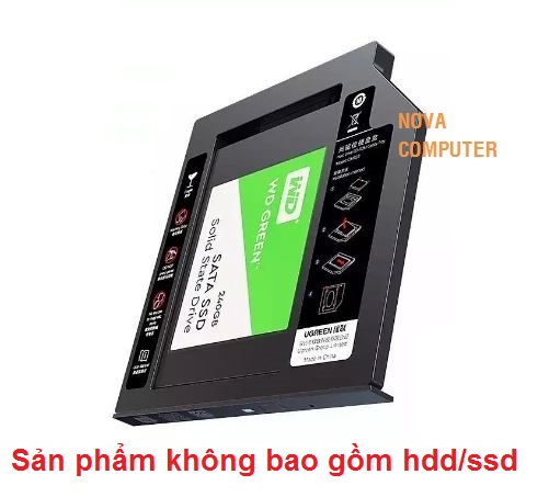 Khay ổ cứng laptop caddy bay 9.5mm ugreen 70657