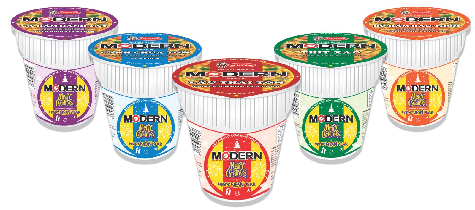 Mì ly Modern Lẩu Thái Tôm Ly 65g