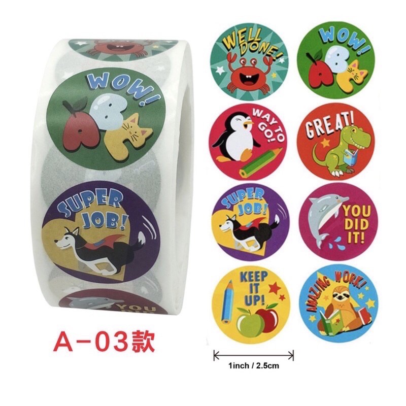 [HCM]Sticker khen thưởng cuộn