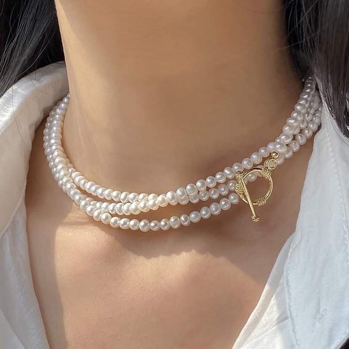 Chuỗi ngọc trai cổ điển size 6-7ly khóa ot - nt52 - ngọc trai trường thịnh
