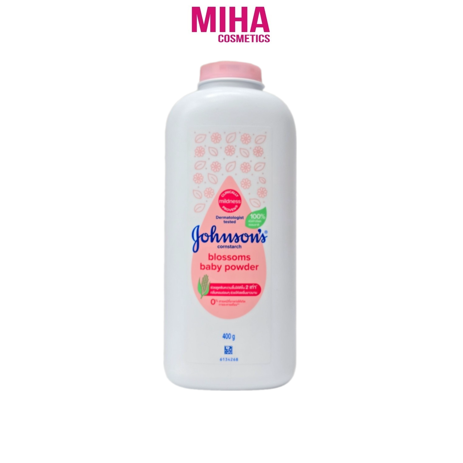Phấn Thơm Blossom Baby Power Johnson's Màu Hồng 400g Thái Lan