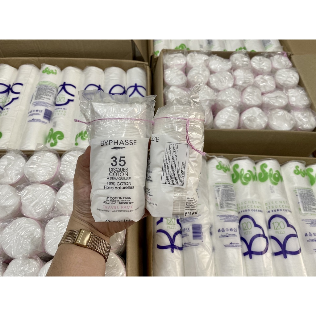 Bông tẩy trang Byphasse Cotton Pads
