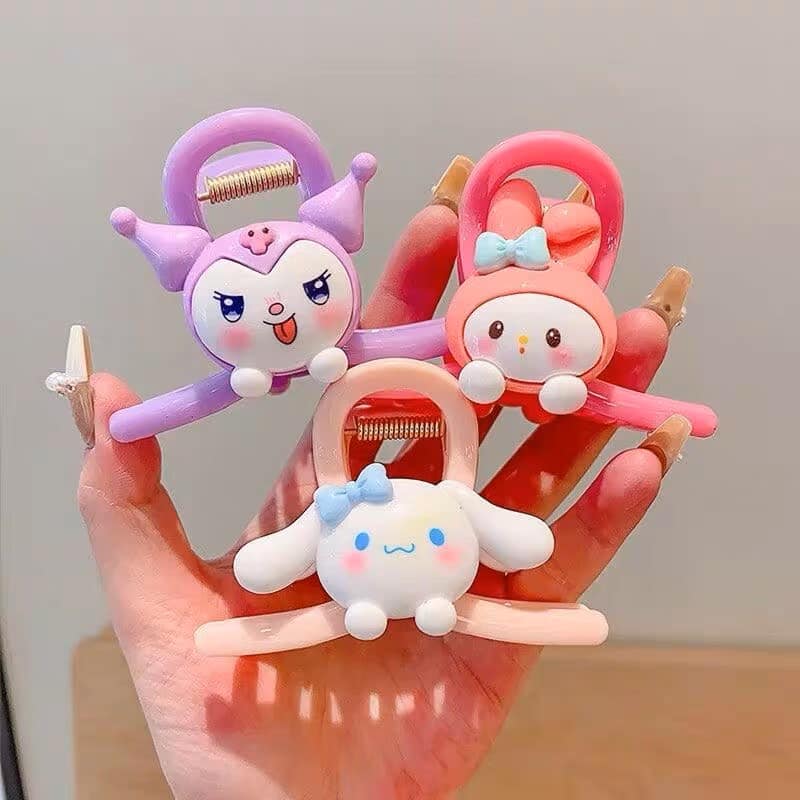 Set 4 kẹp càng cua cho bé hình gấu dâu cute