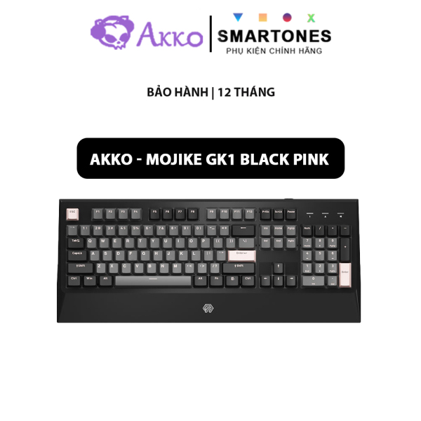 Bảng giá Bàn phím cơ Mojike GK1 Black Pink (AKKO sw v2 / LED trắng) Phong Vũ