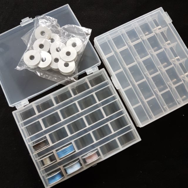 4 Hộp nhựa đựng suốt chỉ 25 ngăn
