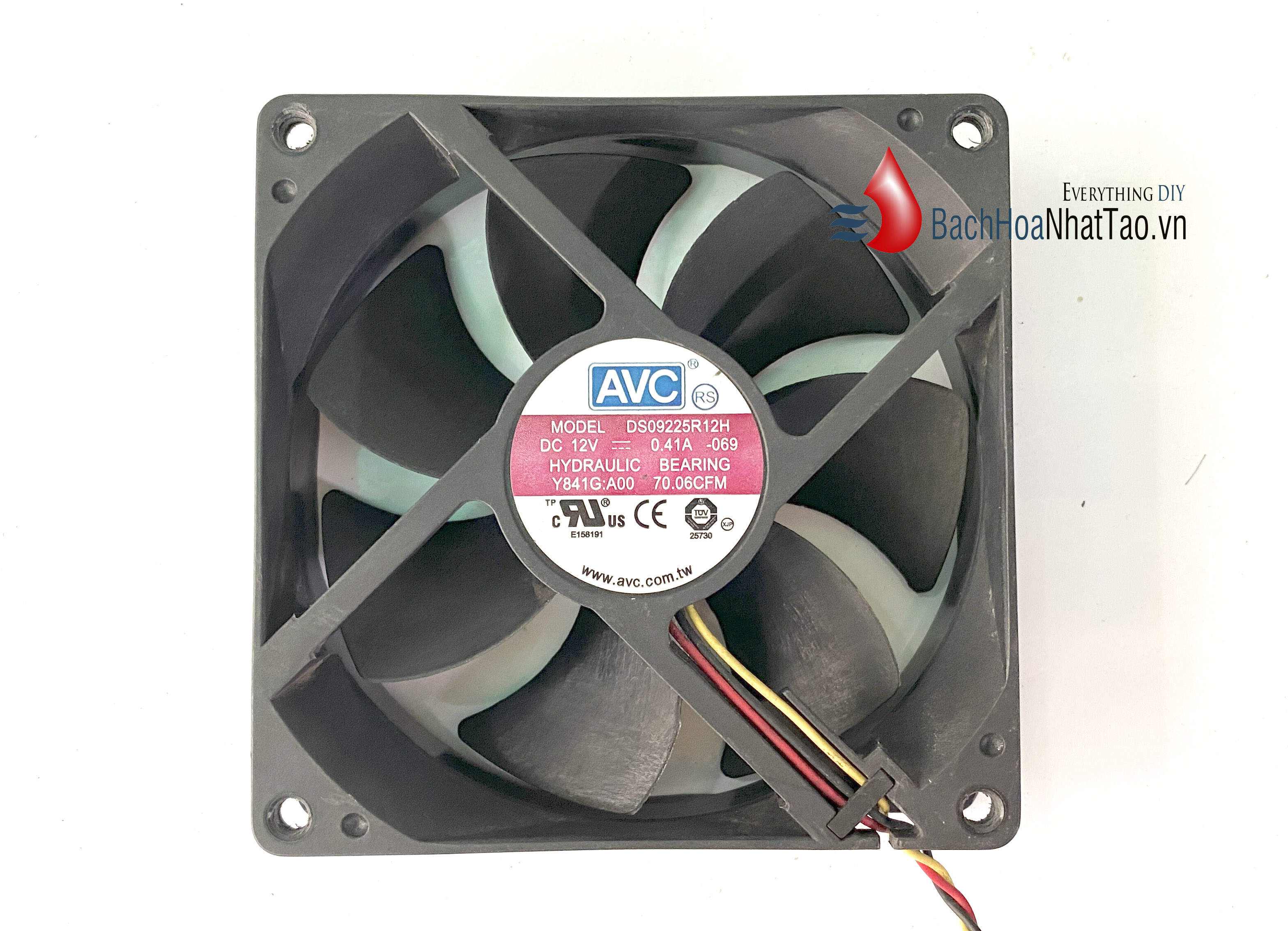 Quạt DC ACE 12v-0,41a vuông 9cm