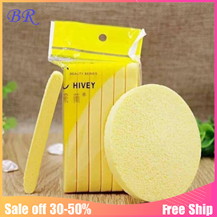 Túi bông mút rửa mặt bọt biển 12 miếng Nhật Bản ChiVey nhỏ gọn tiện dụng mang theo du lịch