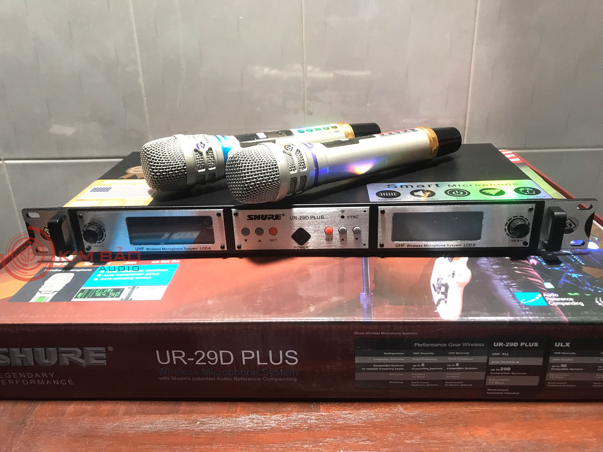 [HCM]Micro Shure UR 29D Plus - Micro Shure 4 râu