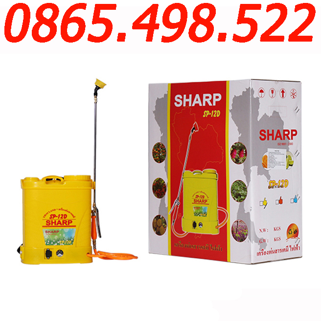 Bình phun xịt điện 12l sharp sp-12d