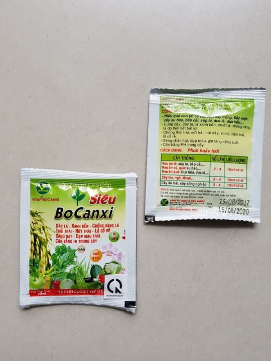Siêu BoCanxi 10ml - Phân bón Bo Canxi giúp cứng cây dày lá