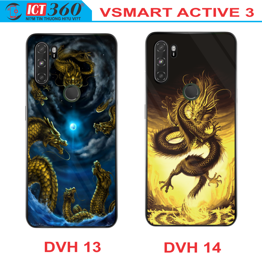Ốp Lưng Kính VSMART ACTIVE 3 - in Theo Yêu Cầu ( Nhiều Hình)