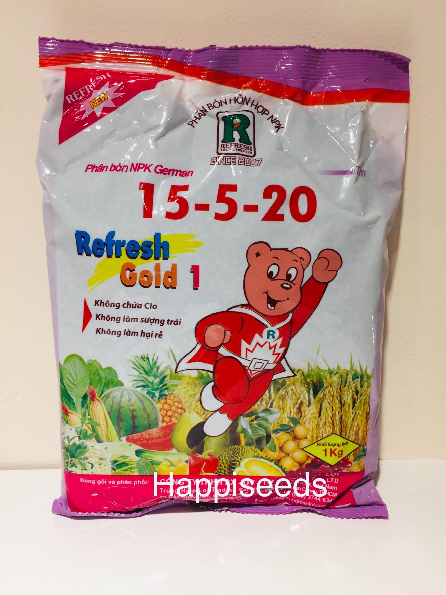 PHÂN BÓN NPK TÍM CHUYÊN RA HOA GÓI 1KG