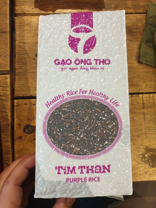 Gạo lứt tím than Ông Thọ túi 1kg