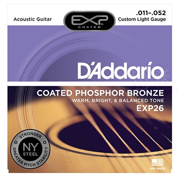 Dây đàn Guitar Acoustic D'Addario EXP26 | Size:11
