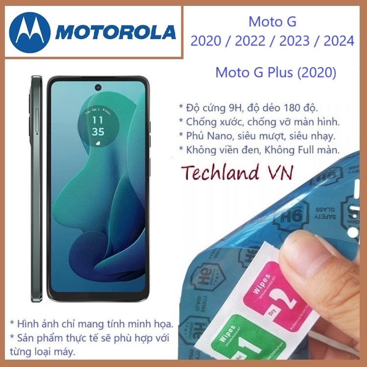 Cường Lực Phủ Nano Motorola Moto G / Moto G Plus 2020 2022 2023 2024 - Trong Suốt, Không Full Màn, Không Viền Đen