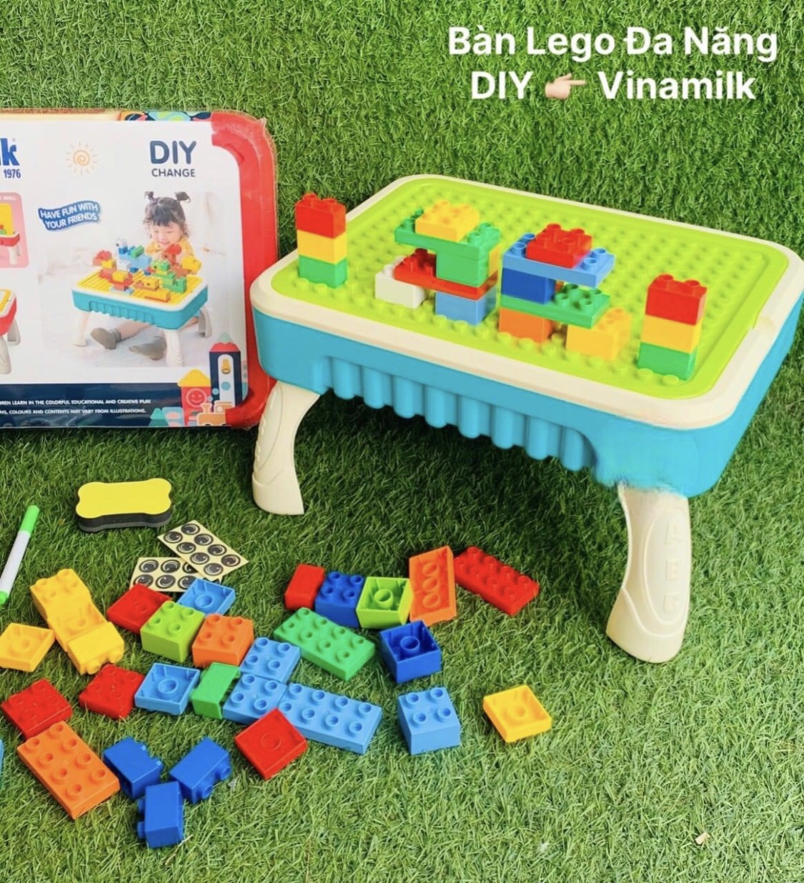 Bộ Bàn Học Lắp Ráp Lego - HKM Vinamilk