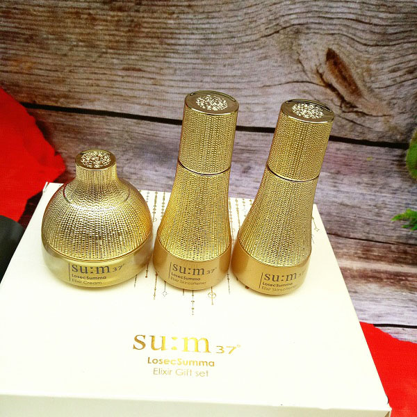 Sét dưỡng mini tái sinh da cao cấp Su:m37 Losec Summa Elixir Gift Set (3 sản phẩm)-VIFASHOP