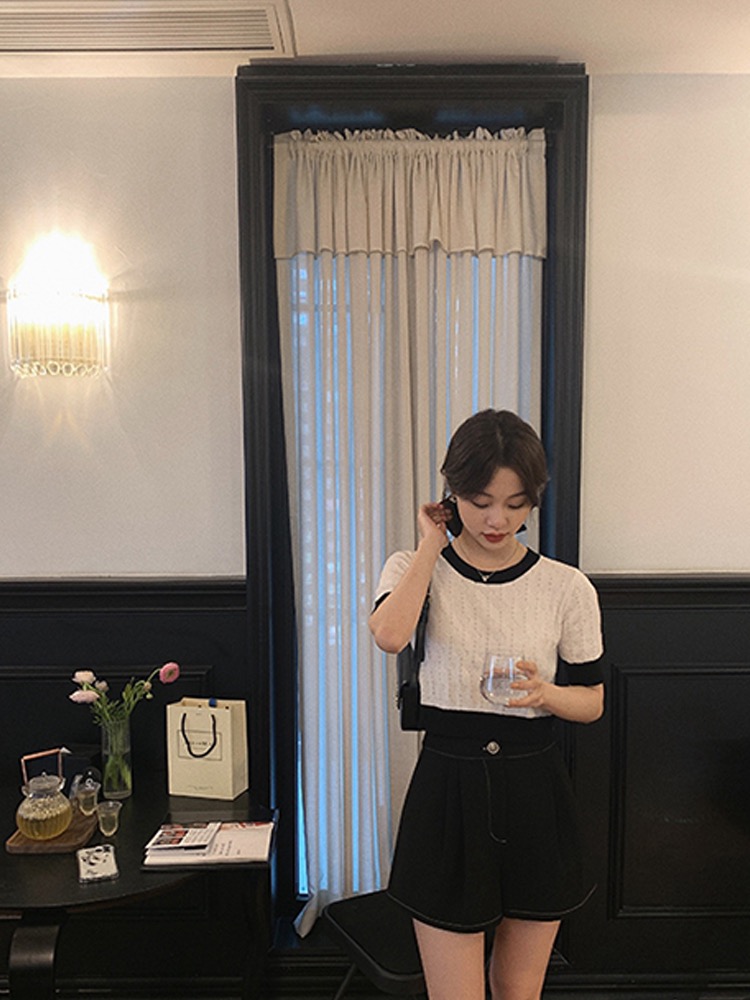 MS677 Áo len nữ mongtoghi cổ tròn kiểu dáng Hàn Quốc