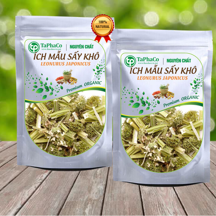 Cây ích mẫu khô 500g - Trà ngon bổ dưỡng - Thảo Dược Tấn Phát