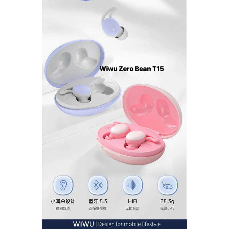 Tai nghe Bluetooth Zero Bearn T18 nhét tai dáng hạt đậu