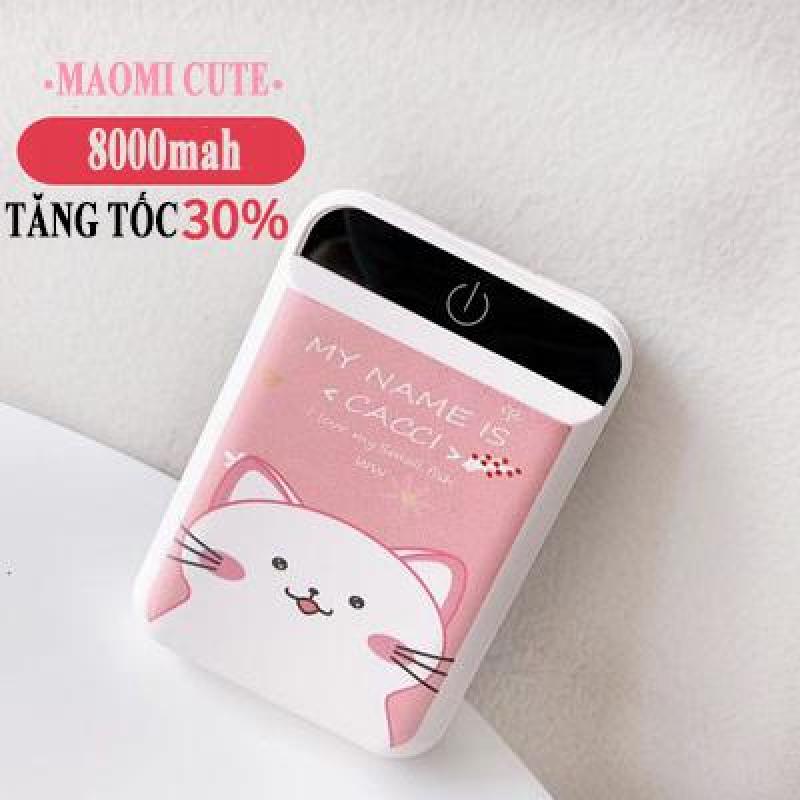 Giá Pin Sạc Dự Phòng Siêu Mini 8000mah Siêu Cute Siêu Nhỏ Gọn Nhiều Hình Dễ Thương 2 cổng USB sạc ra, sạc nhanh ổn định an toàn cho thiết bị sạc sac du phong cute