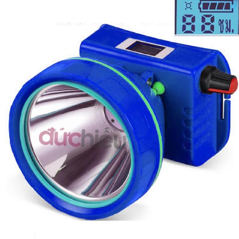 Đèn pin đội đầu siêu sáng chống nước điều chỉnh ánh sáng có màn hình hiển thị, ánh sắng vàng hoặc trắng | Đức Hiếu Shop