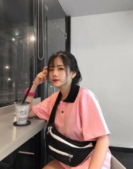 Áo polo trơn lé cổ cá tính HARI0920