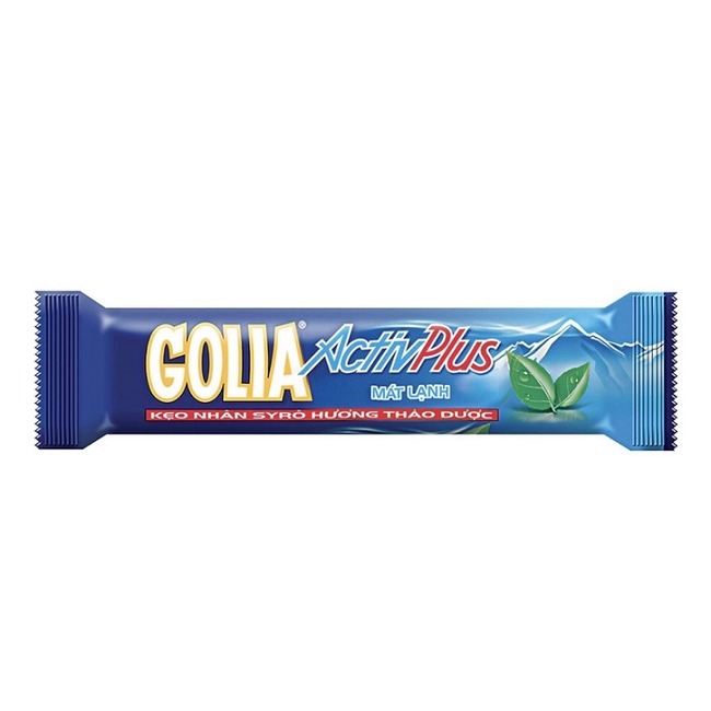 (bịch 16 thỏi) Kẹo ngậm Golia Active Plus nhân Siro thảo dược