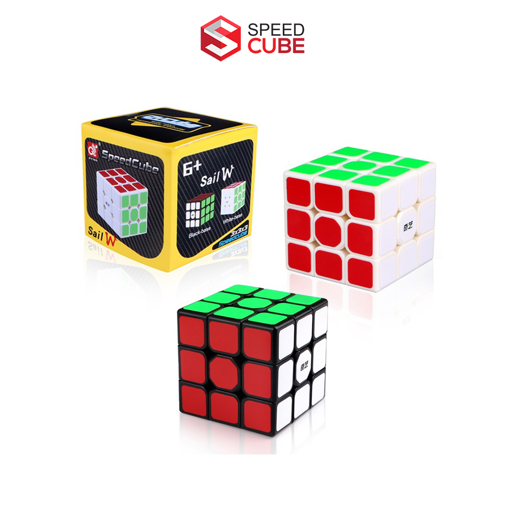 Rubik 3x3 Giá Rẻ QiYi Sail W Viền Đen/ Viền Trắng, Rubik Giá Rẻ QIYI - Shop Speed Cube