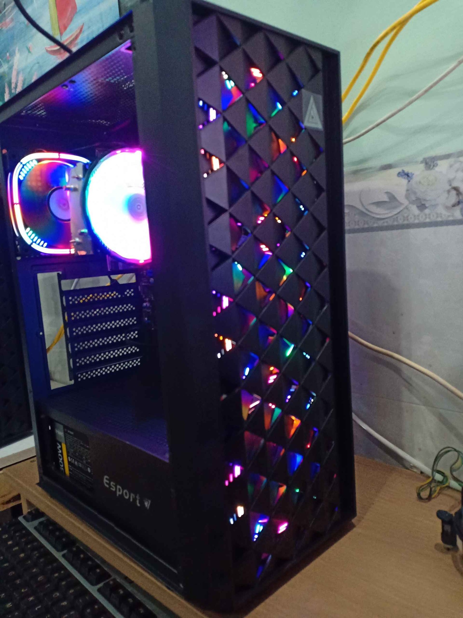 Thùng máy tính Case VSP CA KB05 1 mặt kính cường lực (Đen)