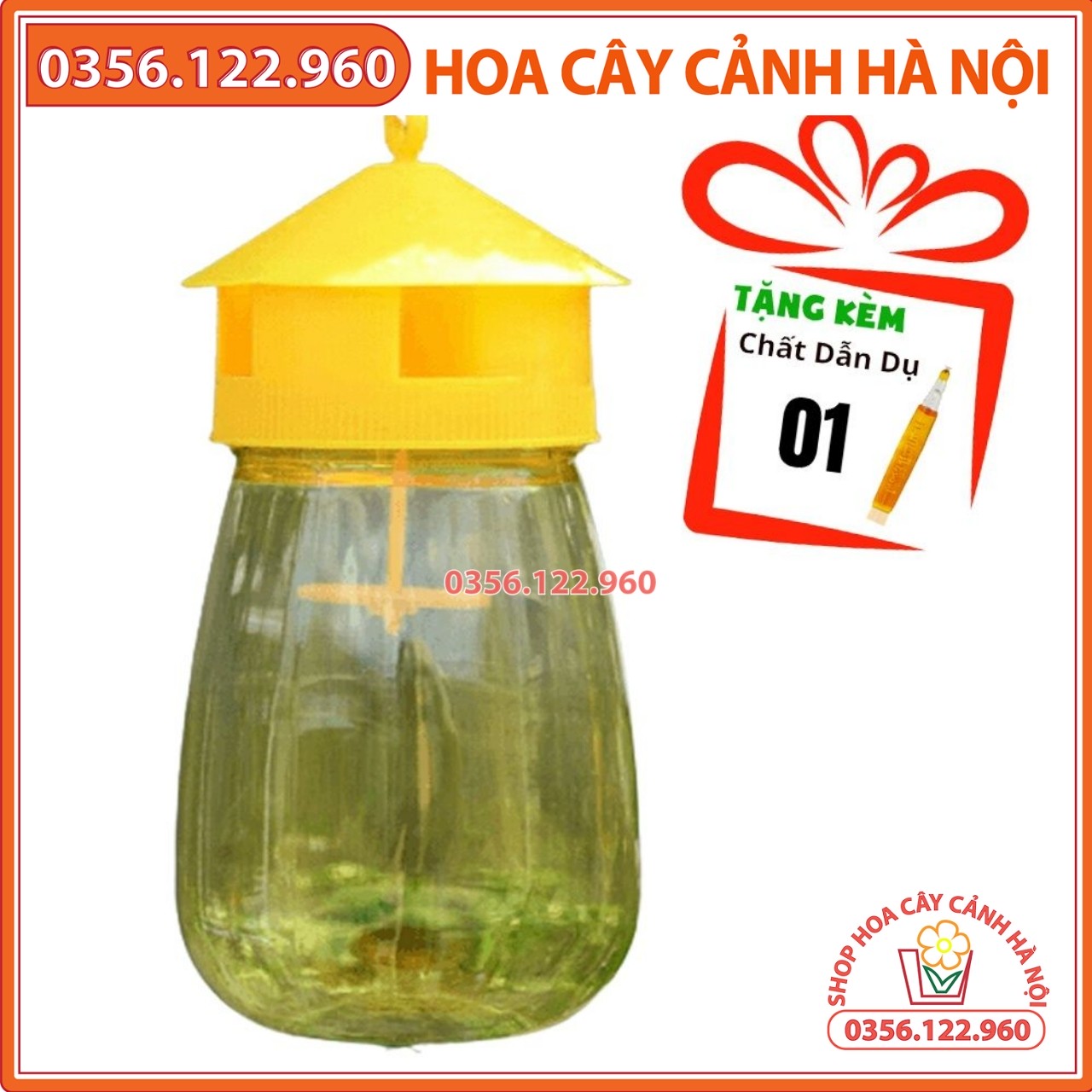 Bộ Dụng cụ bẫy Ruồi vàng, Ruồi Muỗi Ong, Ruồi Dấm hiệu quả
