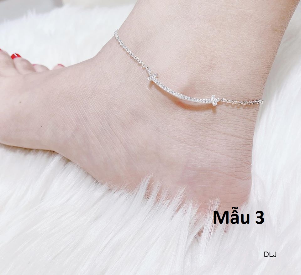 Lắc chân bạc sợi mảnh các mẫu MS78