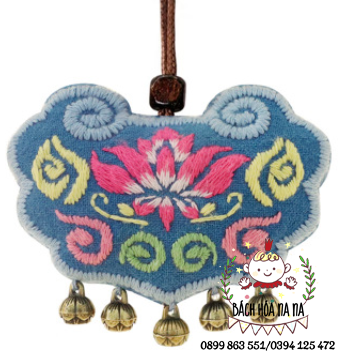 Bộ Combo Kit tự thêu DIY Túi Khánh Nhỏ Bình An Sức Khỏe độn bông - Handmade Nana Shop