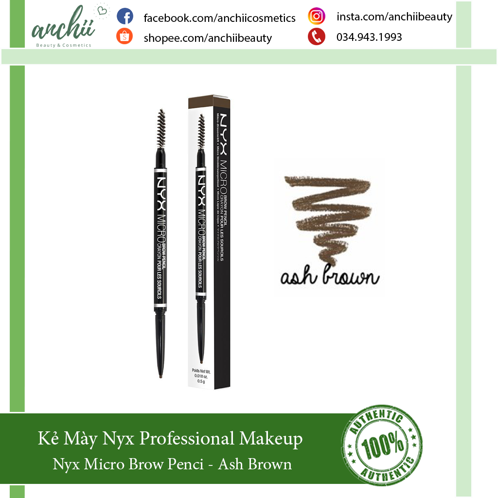 [TOP 1 UY TÍN] Kẻ Mày Nyx Professional Makeup Micro Brow Pencil