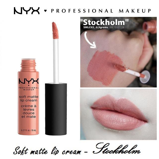 Son NYX Soft Matte Lip Cream - SMLC 02 Stockholm - màu nude