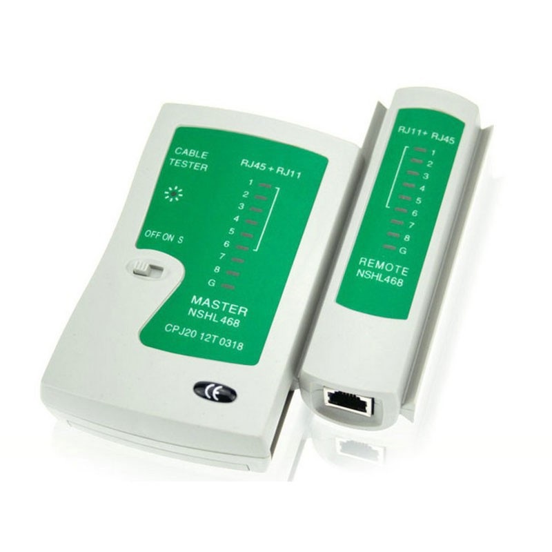 Hộp test cáp mạng đa năng RJ11/45 (Trắng phối xanh )