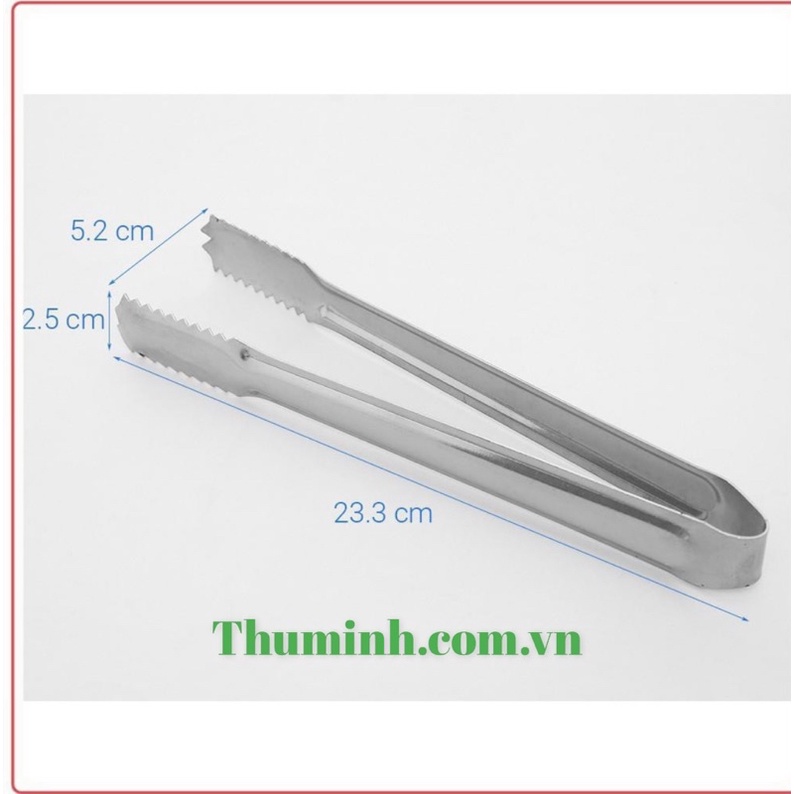 Kẹp Gắp Đá, Gắp Thức Ăn Inox 23cm