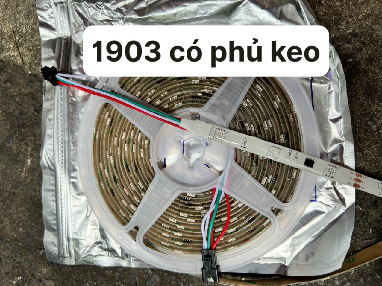 LED DÂY 5050 FULL 1903 PHỦ NHỰA (CUỘN 5M) HS