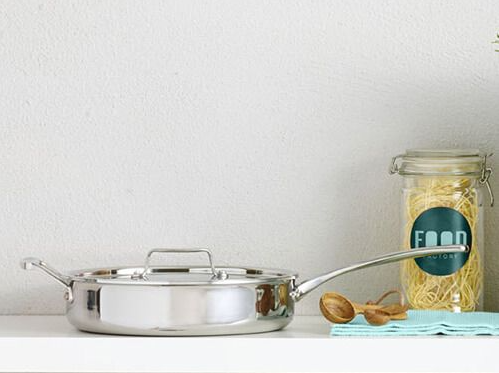 Chảo inox sâu lòng Scanpan Impact dùng bếp từ 28cm, thiết kế đáy 3 lớp, inox 18/10 siêu bền, an toàn cho sức khỏe - 71102800