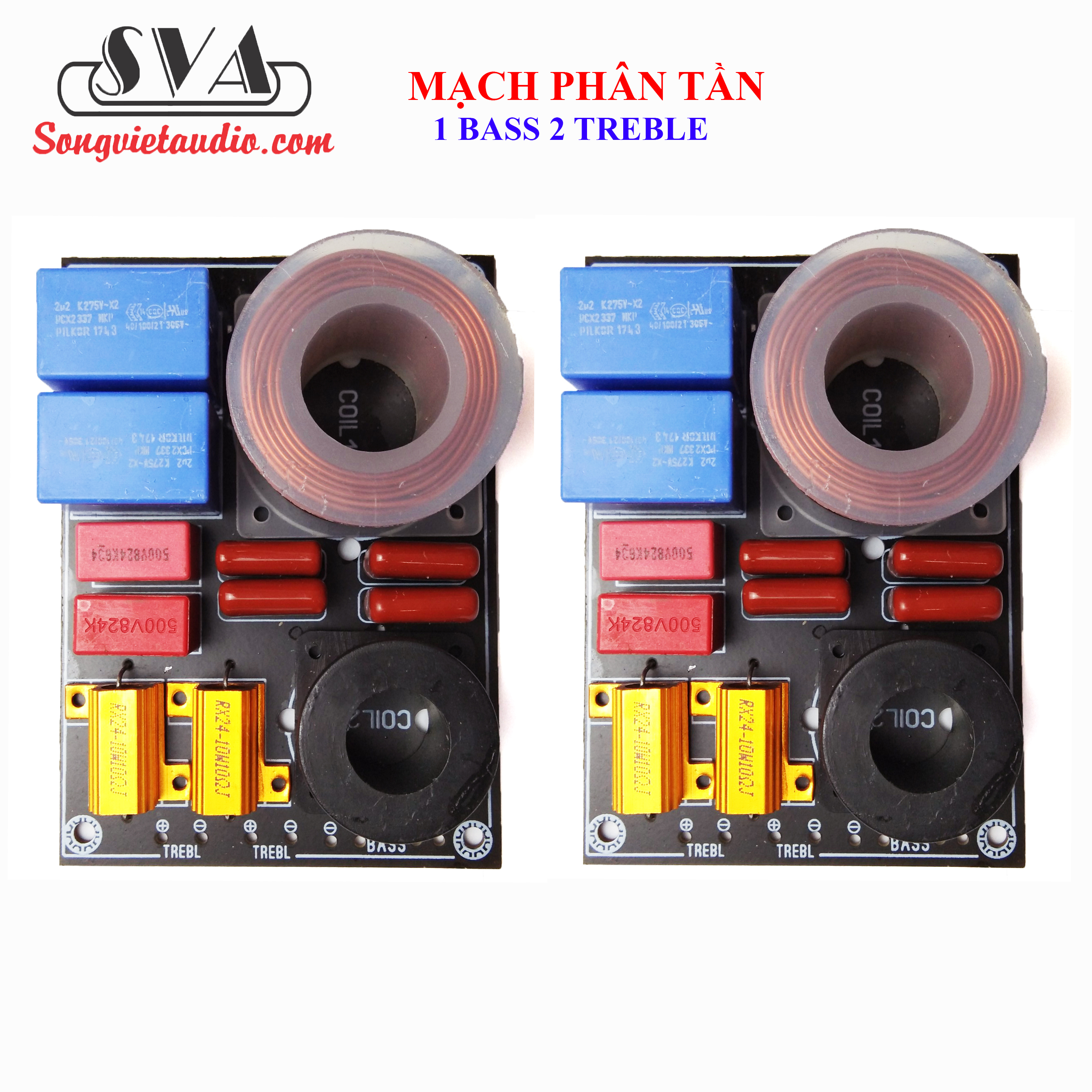 MẠCH PHÂN TẦN LOA 1 BASS 2 TREBLE - 1 mạch