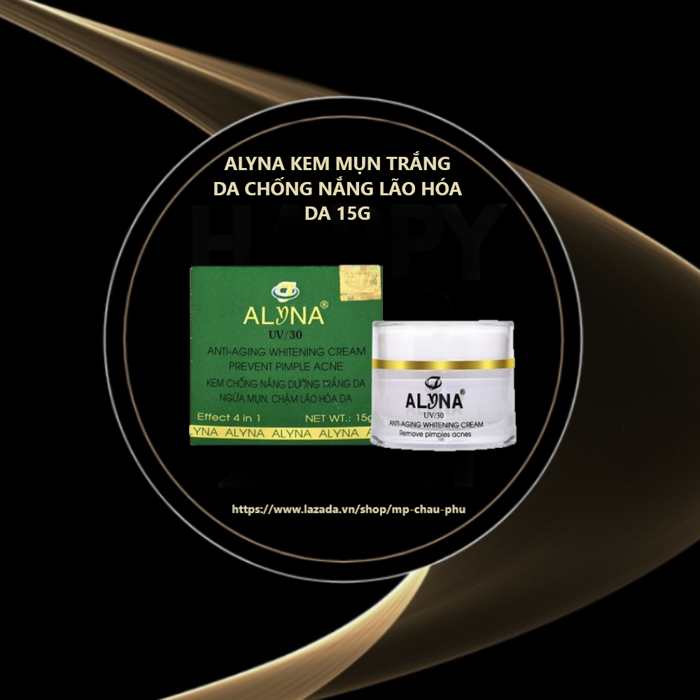 kem alyna mụn lão hóa da 15g ( tặng 1 miếng mặt nạ alyna dưỡng da )
