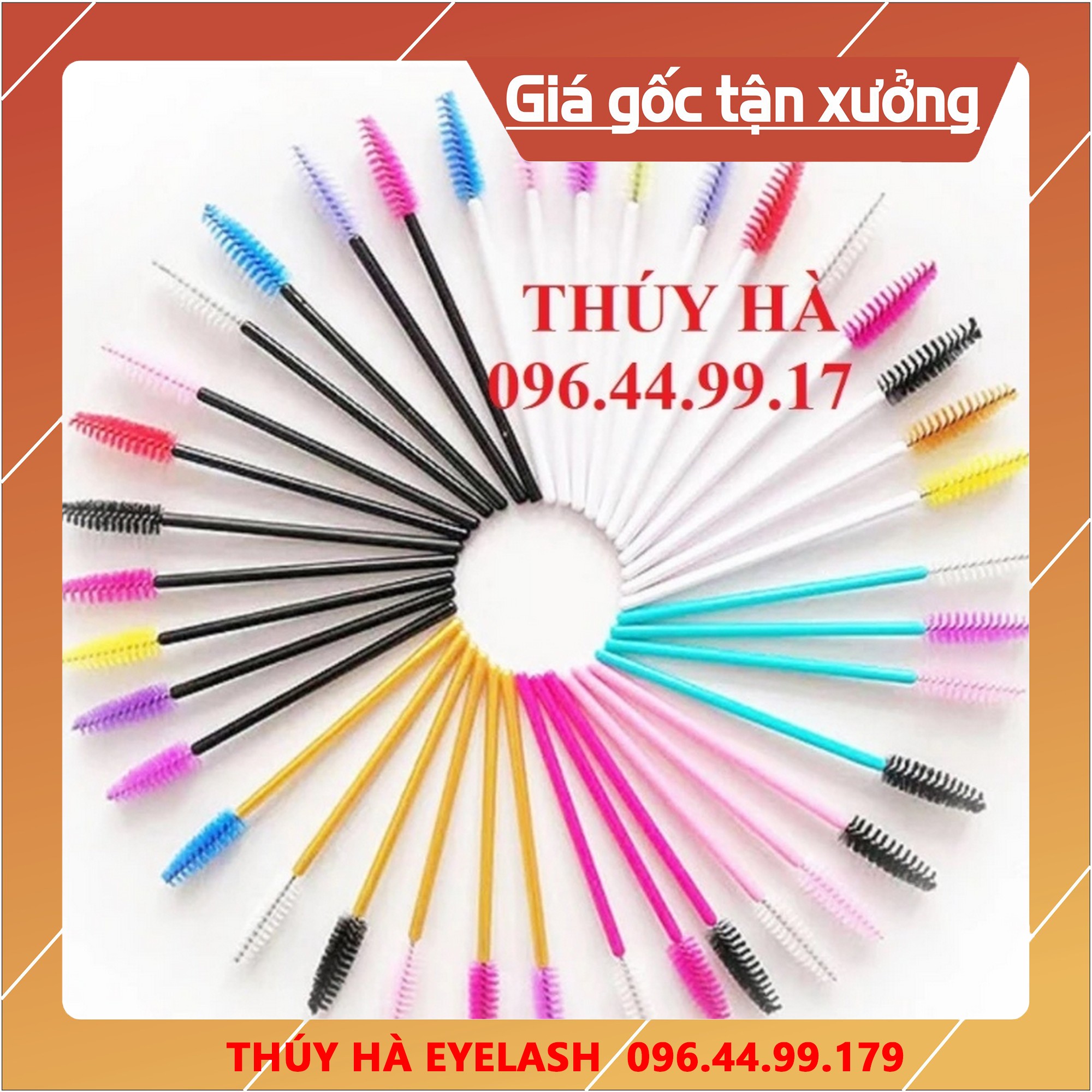 Chổi chải mi nối ( BỊCH 50 CÂY)_dụng cụ nối mi_THÚY HÀ
