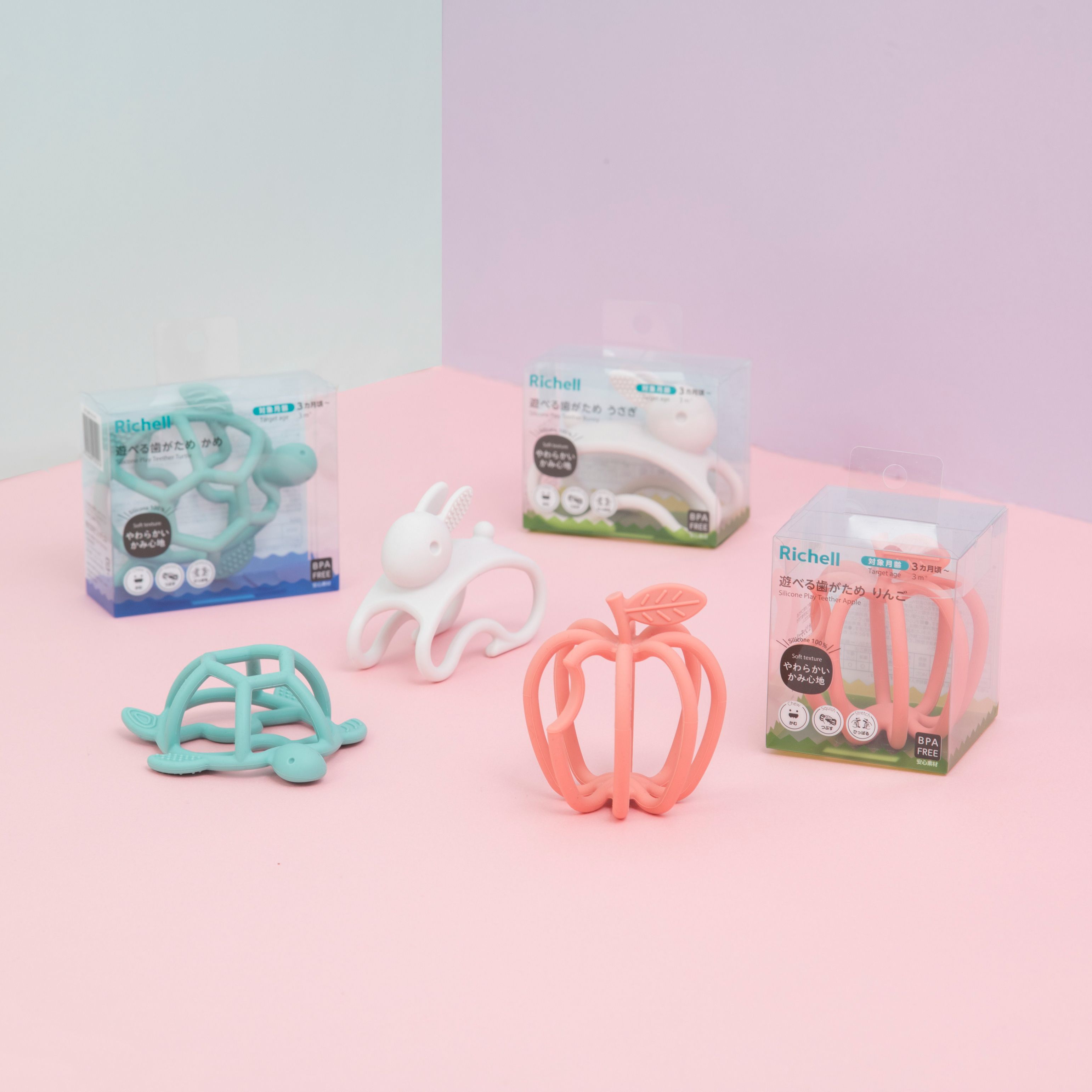 Richell 3D Silicone Chewing Toy |   Baby