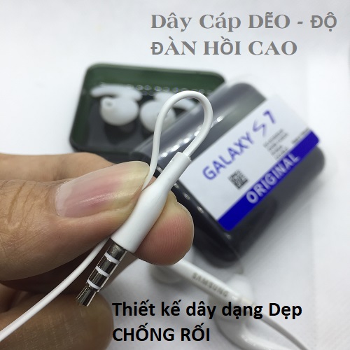 Tai nghe Có Dây Samsung S7  Zin Siêu BASS, Tai Nghe Có Dây Có Mic Dùng Được Cho Điện Thoại Oppo Xiaomi Realme Sony và Các dòng Điện Thoại Khác, Tai Nghe Nhét Tai Gaming, Phụ Kiện Tuấn Kiệt Store