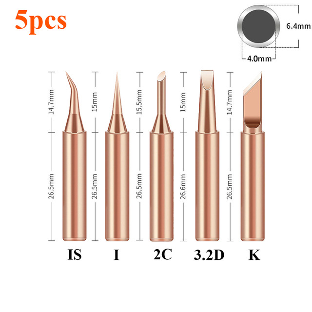 Combo 5 đầu mỏ hàn đồng 900M