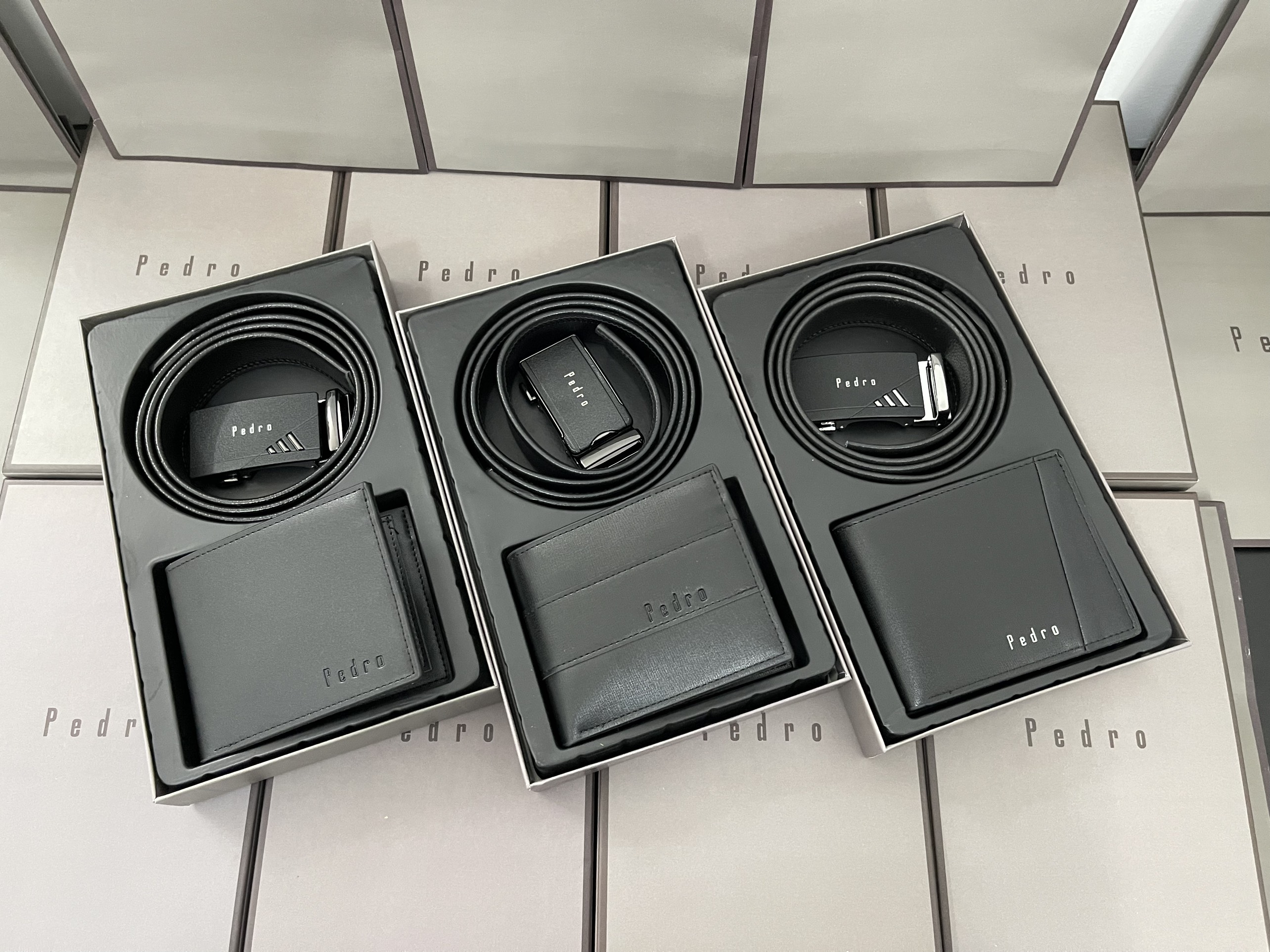 Set Ví Thắt Lưng PEDRO nam fullbox  + túi giấy