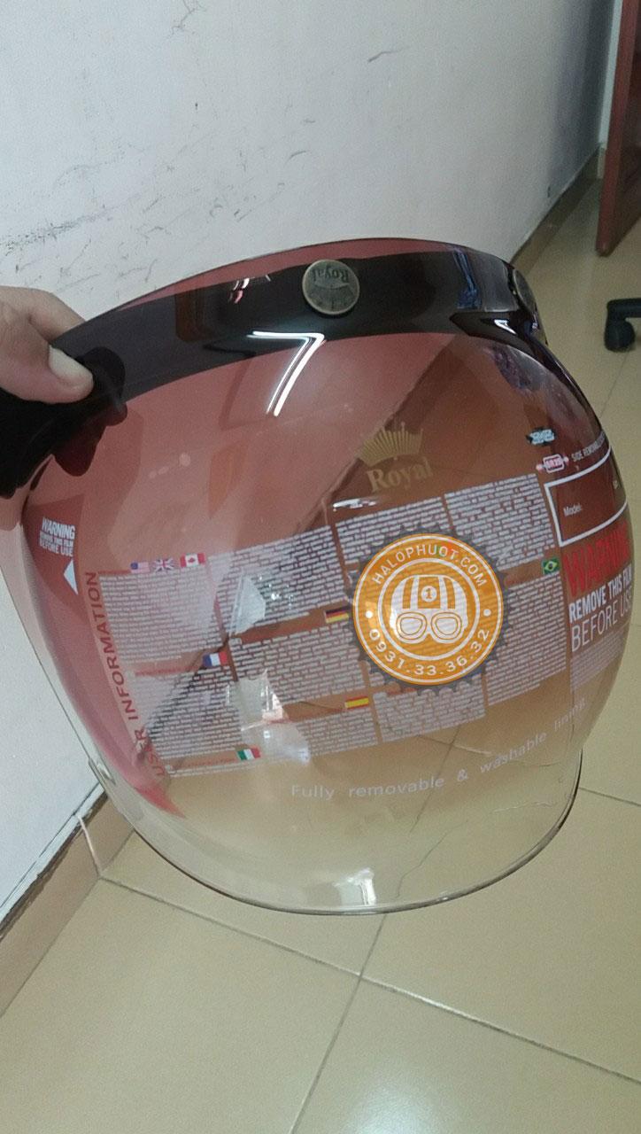 Kính Bubble Royal cho nón bảo hiểm 3/4 (2 màu)