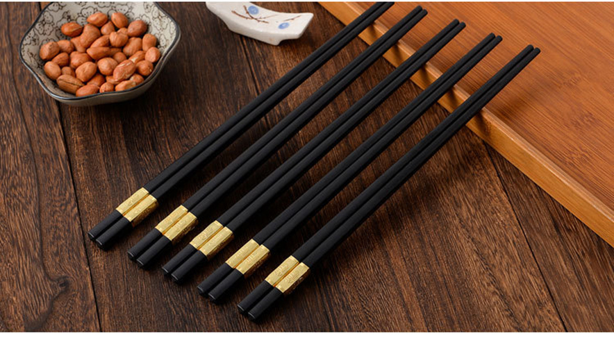 Đũa Hợp Kim Chống Trơn, Chống Mốc Chịu Nhiệt Cao (Bộ 10 Đôi)